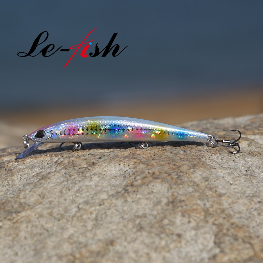 Le fish 100mm 8.5g floating minnow long cast fishing lure tackle Tungsten weight system wobbler crank bait