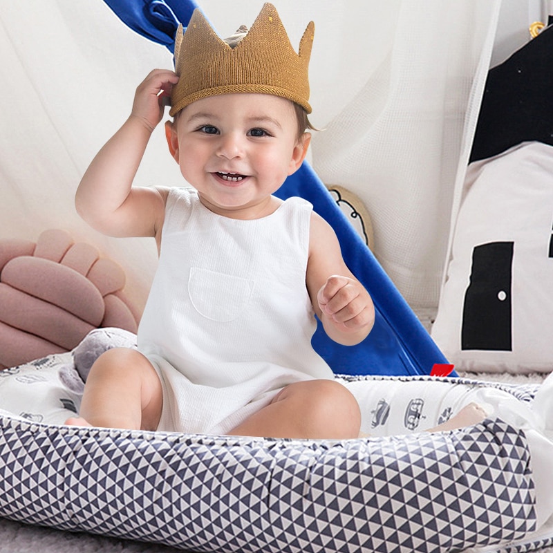 Baby Nest Bed Portable Crib Infant Toddler 100% Cotton Fabric Bed Cradle for Newborn Cots Nursery Washable