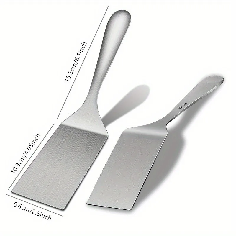 1 st, Grill Turner Spatel, Rvs Kleine Frituurschep, Mentale Koken Schop, Steak Schop, Pannenkoek Speciaal Gereedschap
