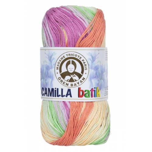 Oren Bayan Camilla Batik Hand Knitting Yarn - First Class Knitting Yarn - Hobby Hand Knitting Yarn: Light Grey