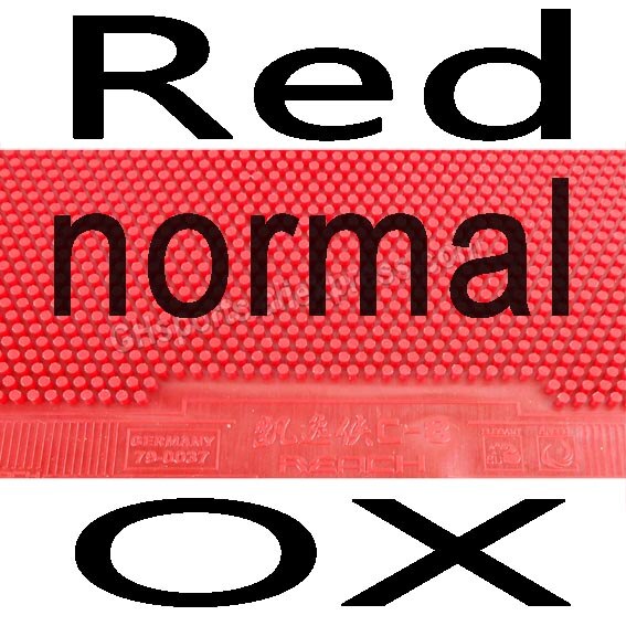 REACH C8 Table Tennis Rubber (super big pimples, normal ) Pips-long Ping Pong Rubber Topsheet OX: Red ZC OX