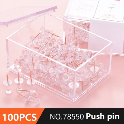 1 Pack Rose Gold Office Combination Push Pin Paper Clip Ticket Holder Desktop Gadget Metal Multi-Function Clip Deli 78551: 78550 1pack