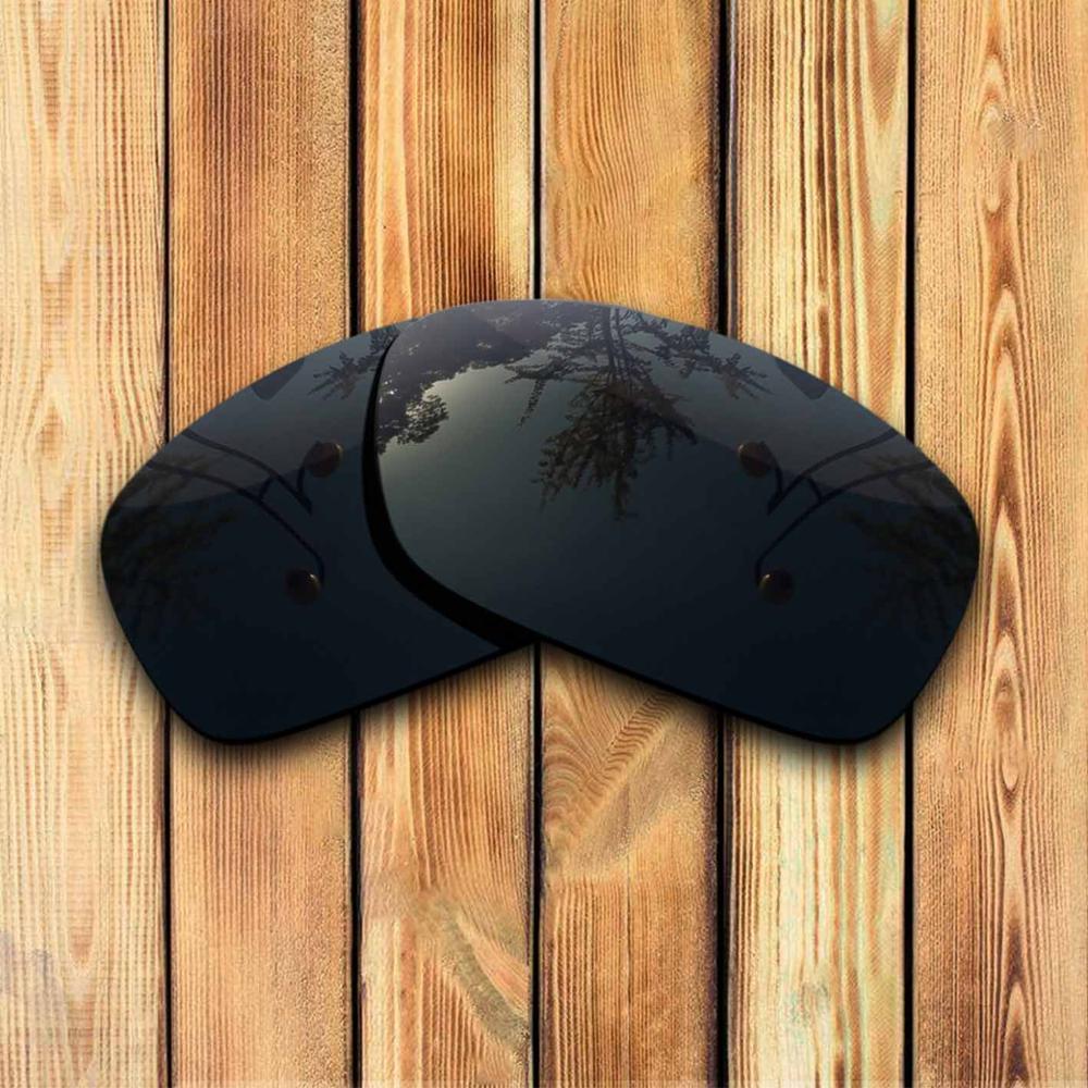 100% Precisely Cut Polarized Replacement Lenses for Hijinx Sunglass - Many Colors: Solid Black