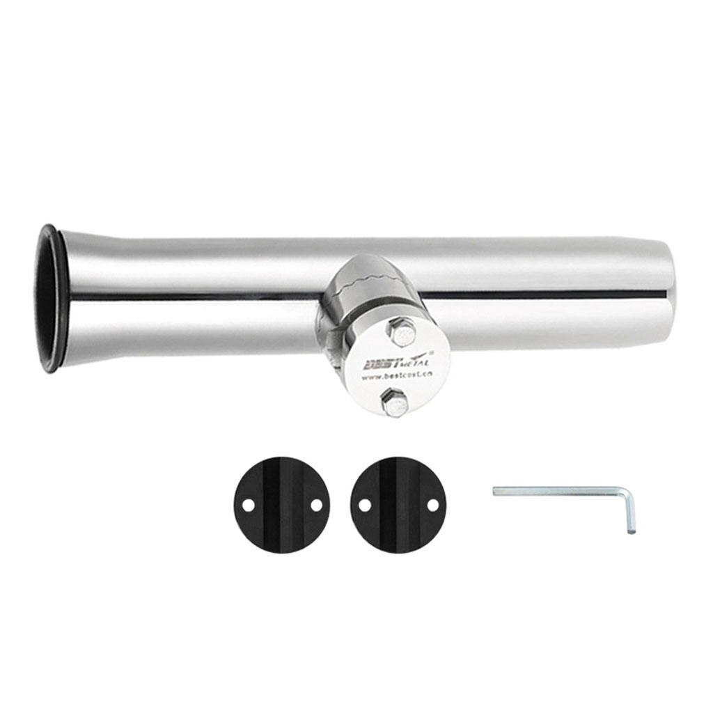 Stainless Steel Fishing Rod Storage Holder Rack for Boats Marine Rails 3/4 7/8 1 inch