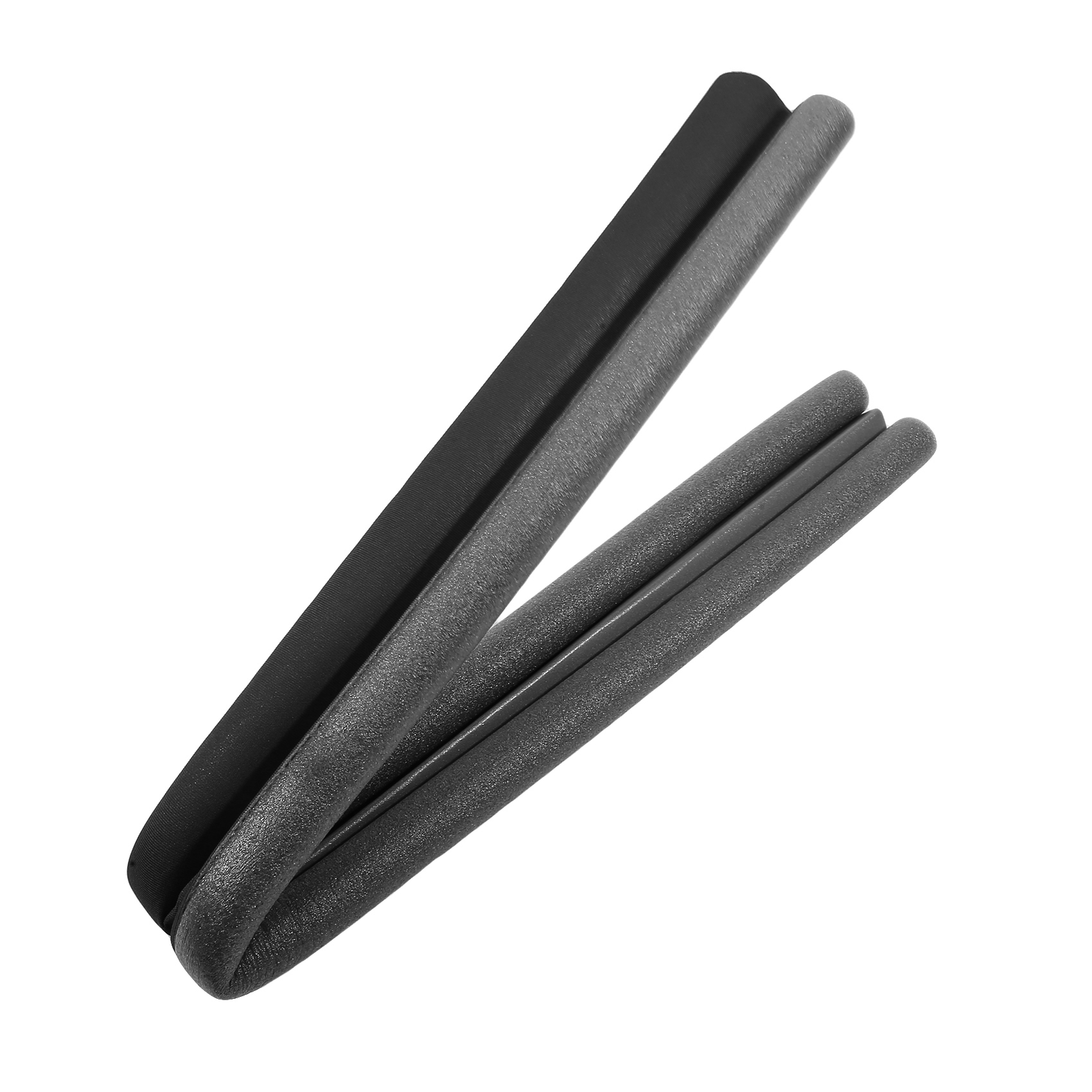 Striscia di tenuta impermeabile Tappo paraspifferi Protezione inferiore della porta Doppio guarnizione in gomma siliconica Antipolvere Insonorizzata: Grigio chiaro / 95x215 cm