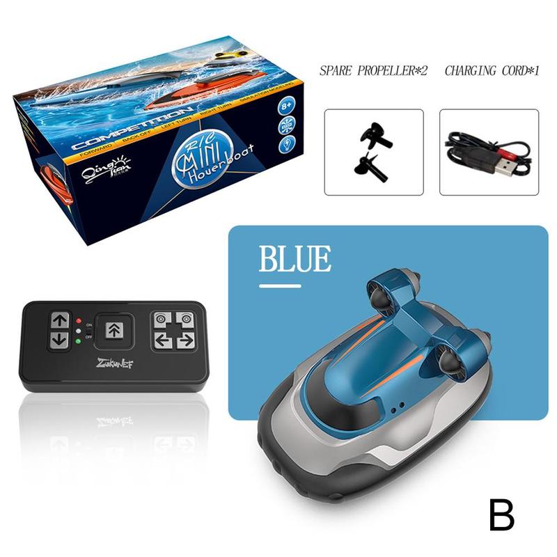 2.4G Afstandsbediening Mini Boot Remote Gecontroleerde Snelheid Radio Boot Speedboot Kinderen Zomer Water Elektrische Speelgoed Elektrische Rc Speelgoed: little blue