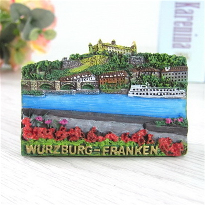 Toeristische Magneten Duitsland Wurzburg Franken Koelkastmagneet