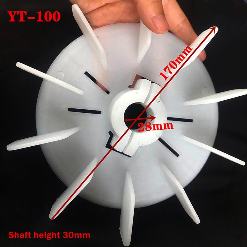 Plastic Motor Fan Blade Adjustable Motor Cooling Fan Impeller Motor Fan Vane High Temperature For Hydraulic Motor Accessories: Blue