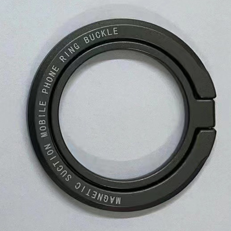 Magneettinen puhelimen sormuspidike magsafelle, , 360 ° pyörivä sormioteteline iphone 16/15/14/13/12 pro/pro max/plus -puhelimelle, utuinen musta: Musta