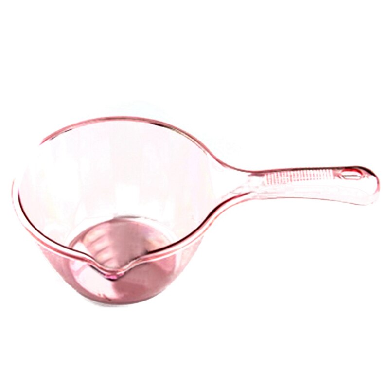 Household Transparent Kitchen Water Scoop Thickened Plastic Water Scoop Bath Scoop Drift Ladle Long Handle Child Shampoo Spoon.