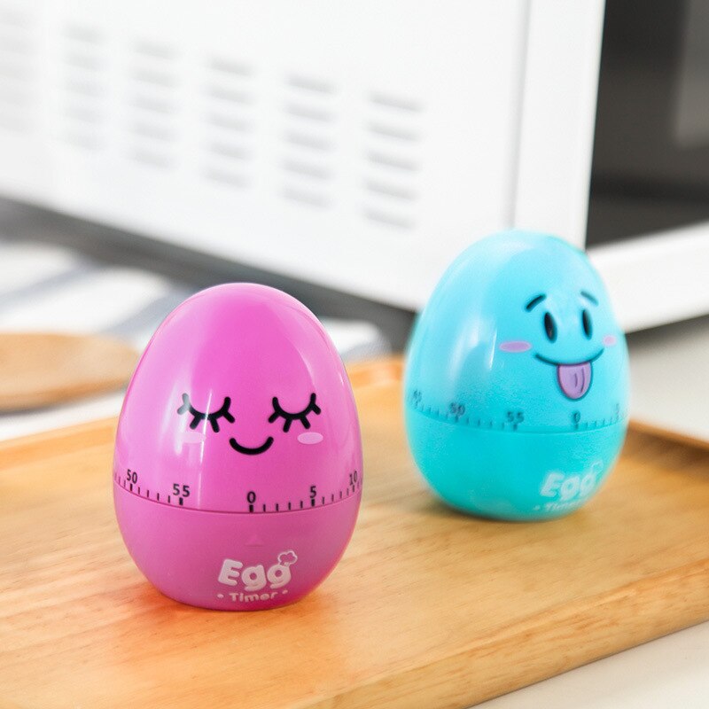 Kitchen Clockwork Timer Cartoon Mechanical Reminder Alarm Clock Lovely Egg Kitchen Time Scale Timing Reminder
