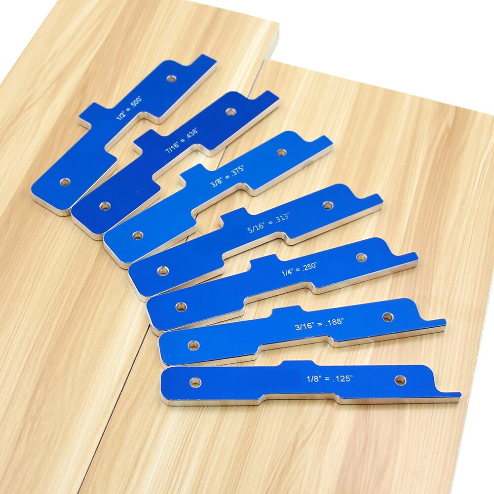 7pcs Aluminium Router Tafel Set Up Bars Houtbewerking Diepte Test Afstand Set Up Bars Voor Tafel Zag Router tafel Shaper