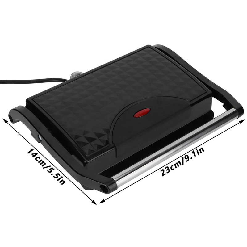 Double face électrique Barbecue Grill sans fumée Panini Barbecue Steak grillé Pan Sandwich fabricant petit déjeuner Machine 750W