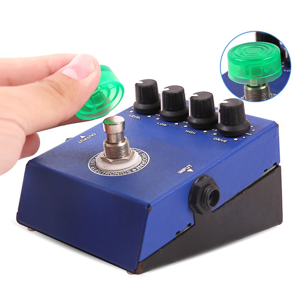 10 stuks elektrische gitaar effectpedaal mooer candy afdekkap voetschakelaar topper plastic bumpers voor gitaar effectpedaal accessoires