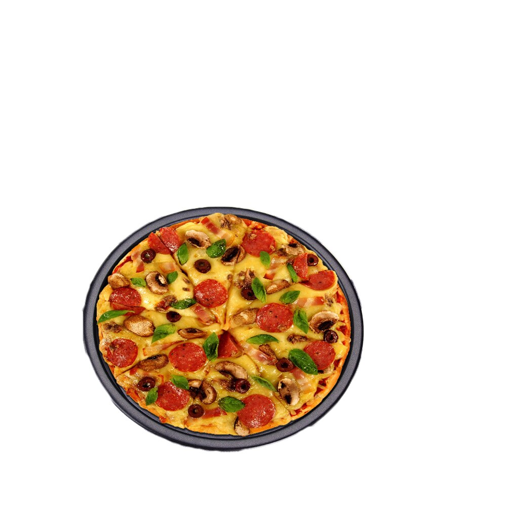 8/10Inch Premium Non-stick Pizza Pan Bakvormen Carbon Staal Pizza Plaat Ronde Diepe Schotel Pizza Pan tray Mold Mould Bakken Tools