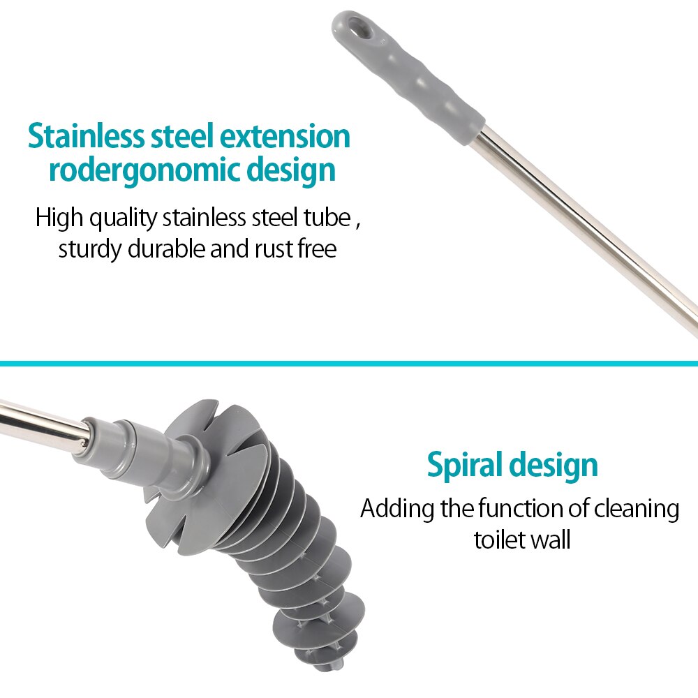 Drain Clog Dredge Tools Powerful Toilet Plunger Auger Cleaner For Bathroom Kitchen Sink