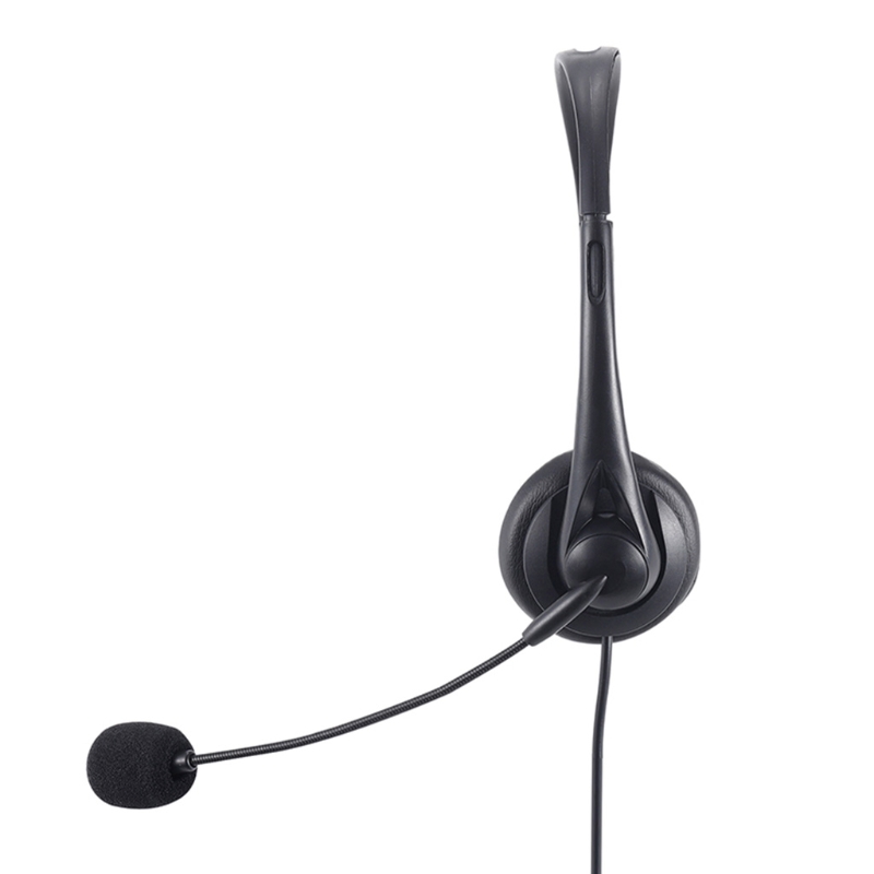 066A Telefoon Headset Met Microfoon Noise Cancelling &amp; Volumeregeling, Telefoon Headset Voor Kantoor, Clear Chat, ultra Comfort