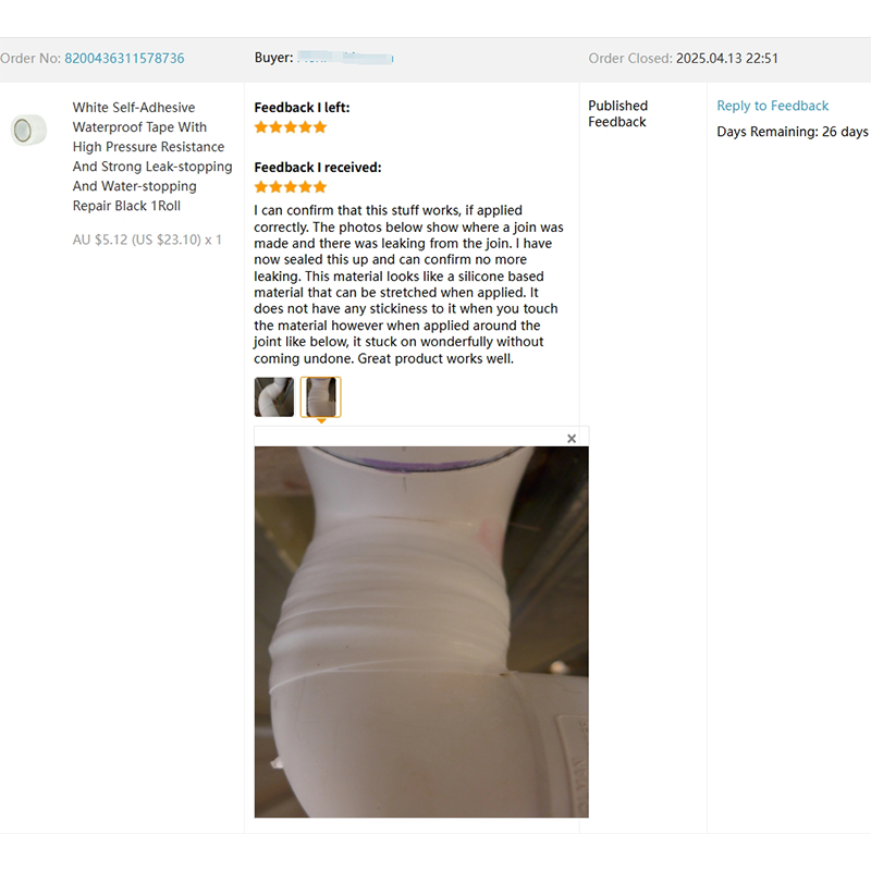 Nastro impermeabile autoadesivo nero Cinta impermeabile Sellante Nastro sigillante impermeabile per riparazione con arresto d'acqua