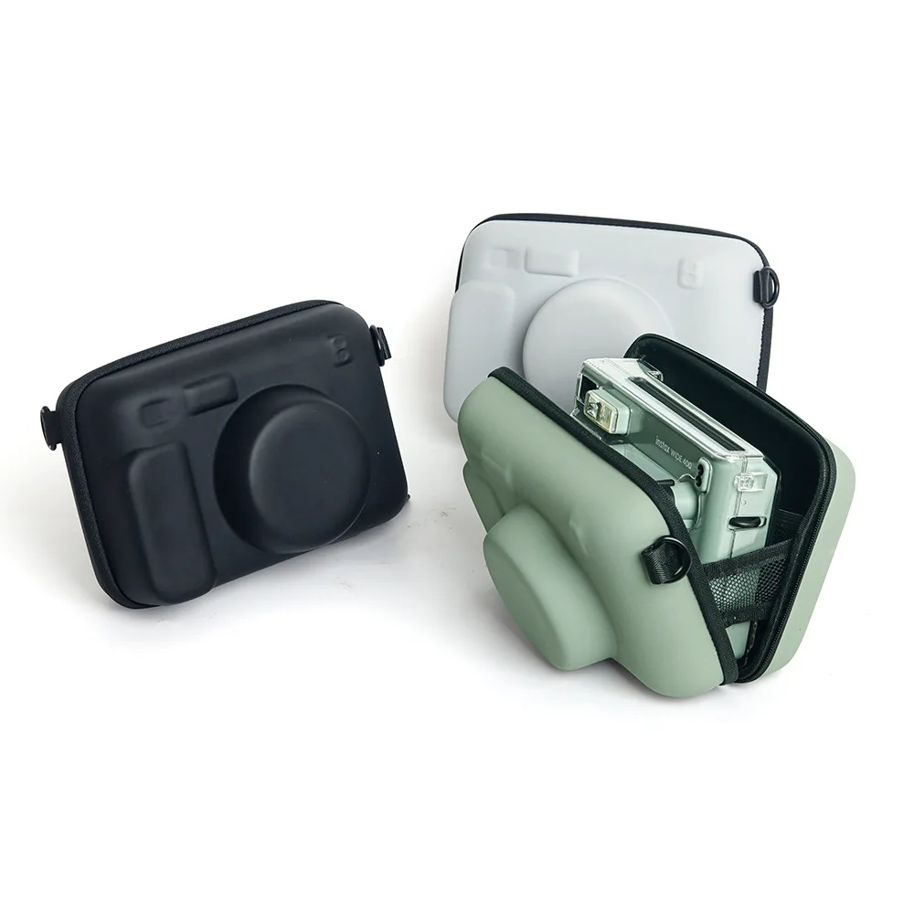 Sac pour appareil photo rétro pour Fujifilm Instax Wide W400/210/300/LOMO avec bandoulière, housse en cuir PU, étui de protection pour appareil photo