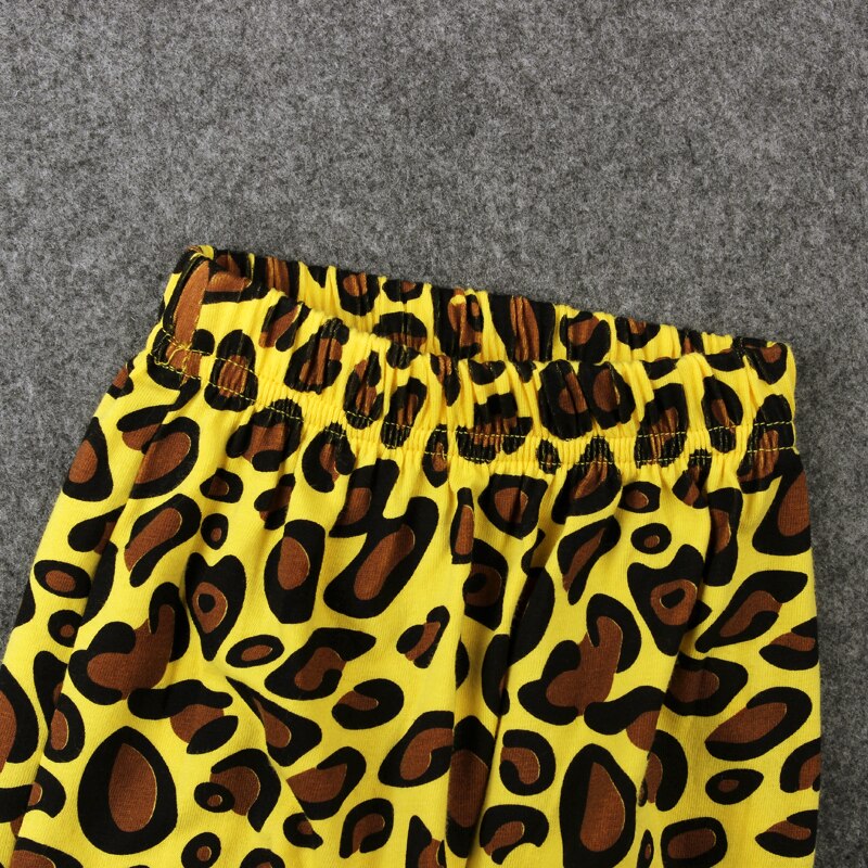 Venda quente de Outono Inverno da roupa do bebê das meninas dos meninos moda casual calças leggings calças de Leopardo algodão