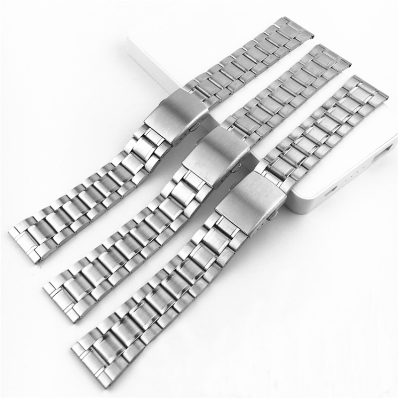 Edelstahl-Uhrenarmband, universelles Armband, faltbare Sicherheitsschnalle für Damen, Armband, 18 mm, 20 mm, 22 mm, Uhrengürtel-Zubehör