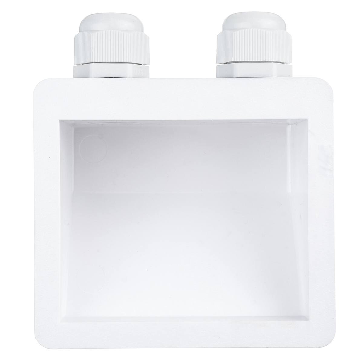 2-Hole Solar Panel Wire Cable Entry Gland Box Waterproof For RV Caravan Motorhome Boat