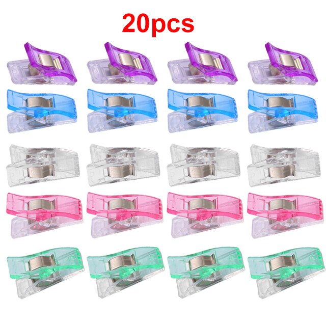 Sewing Clips DIY Crafts Plastic Clamps Colorful Safety Plastic Clamps Fabric clip hemming clip sewing tools sewing accessories: E66-JZ-HS20