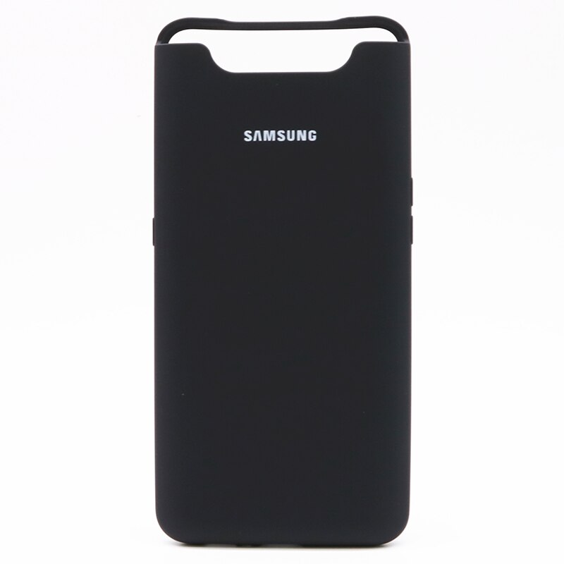 Samsung galaxy A80 A90 cubierta de silicona sedoso suave acabado líquido de silicona funda de carcasa para Galaxy A80 A90: for galaxy A90 / Black