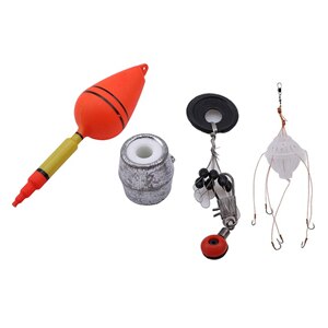 Carp Fishing Floats Bobber Sets Sea Float With Six Strong Explosion Hooks Plastic Sinker Fishing Tackle Kit Fishing Tools: 998902