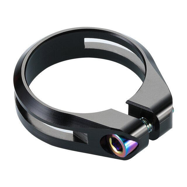2022 Licht Fiets Zadelpenklem Cnc Aluminium Fietsen Zadel Zadelpenklem Voor 27.2/30.8/31.6Mm Bik Zadelpen: Black 31.8mm