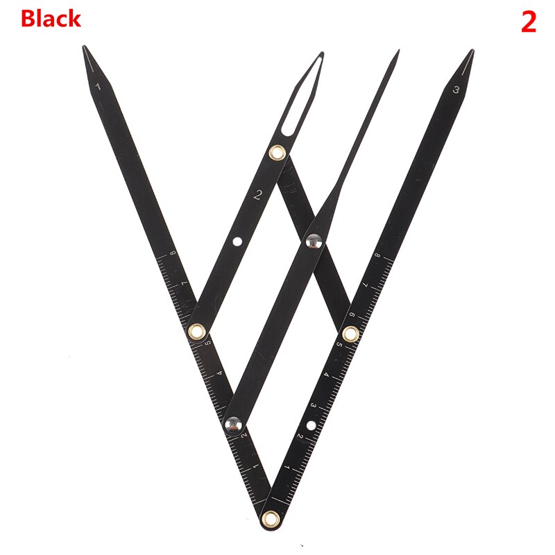 1pcs Stainless steel Golden Ratio Calipers Eyebrow Microblading Permanent Makeup Measure Tool Mean Golden Eyebrow Divider: A2
