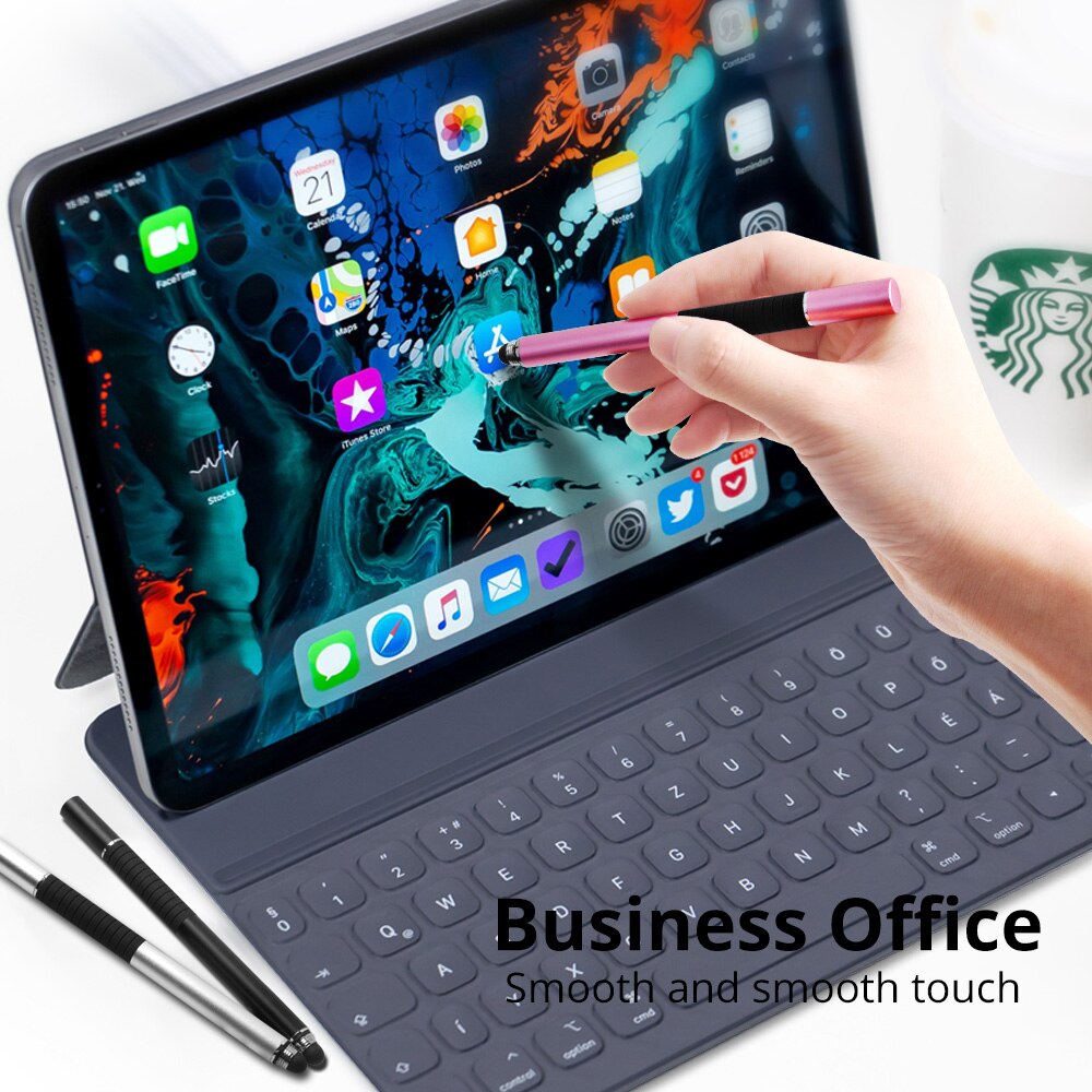 Universal 2 in 1 stylus pen til telefon tablet touch pen tegning kapacitiv skærm touch blyant til smartphone android stylus penne