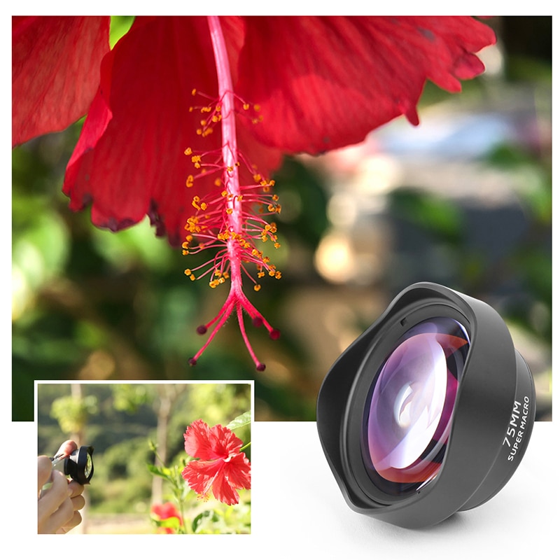 Phone Camera Lens 75mm Macro Lens HD DSLR Effect Clip-on for iPhone 12 11 Pro Max Samsung S20 Plus Huawei Xiaomi