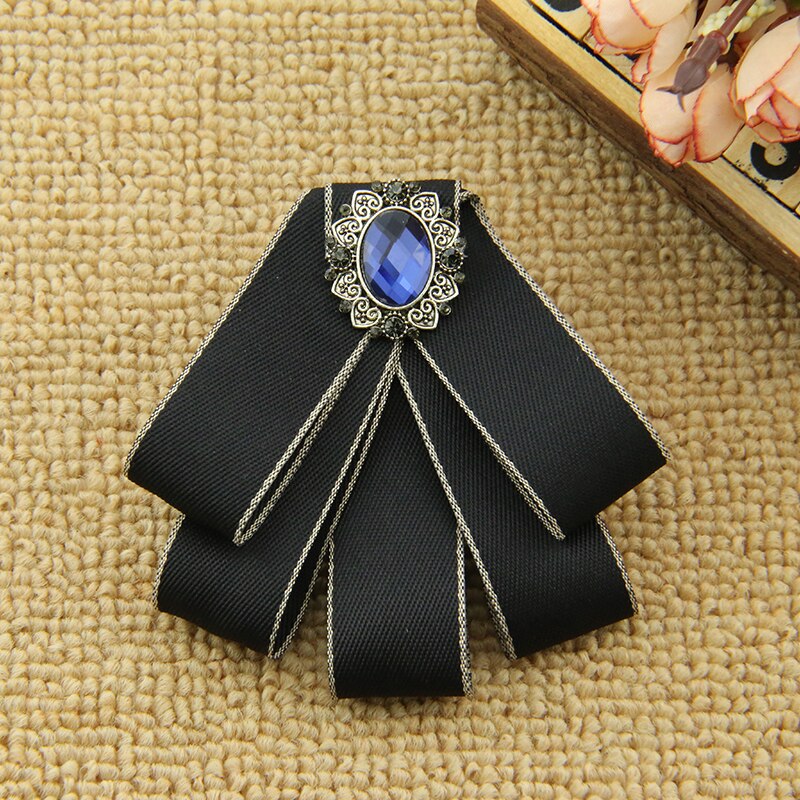 Corbata de Metal para el cuello para mujer, ropa General, pajarita blanca, accesorios para mujer y Niña: Oro