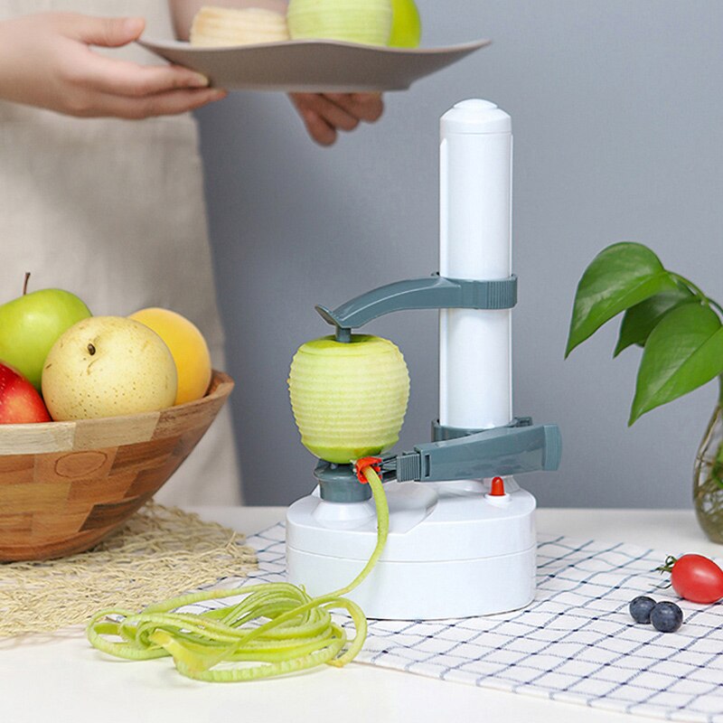 Éplucheur de pommes de terre électrique en spirale, automatique, à piles, avec chargeur, 1 pièce