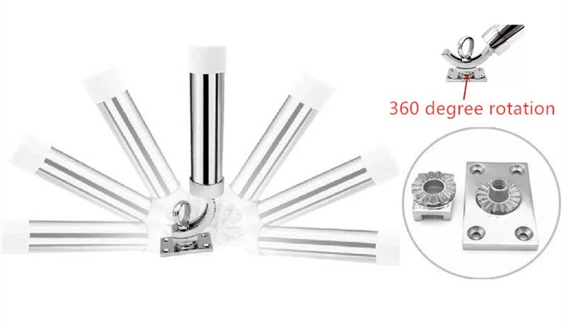 Marine Stainless Steel Removable Fishing Rod Holder Adjustable boat accessories