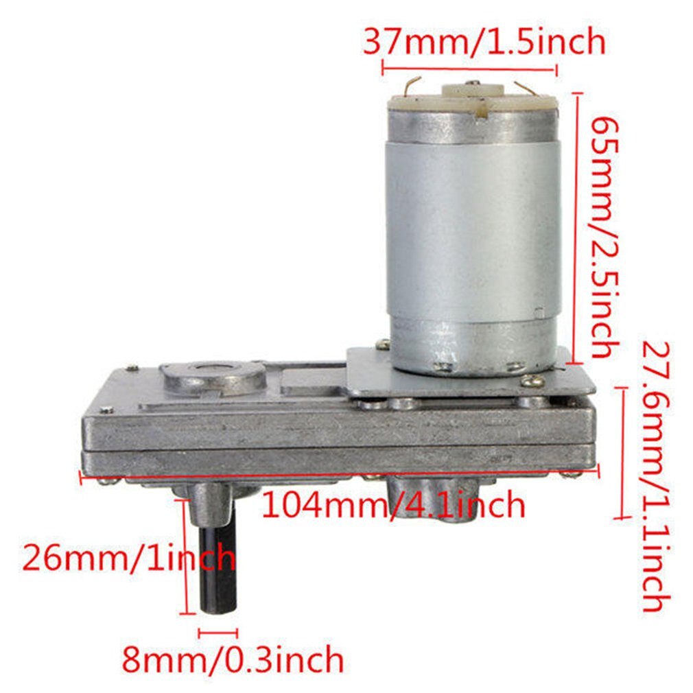TAKANAWA 555 motorreductor de Metal 12V-24V DC engranaje Motor