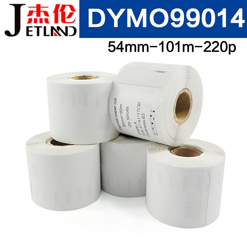 Dymo termisk etikett strekkode selvklebende etikettpapirklistremerke kompatibel med etikettskriver  lw450 4xl 1744907 99014 11352 54 56