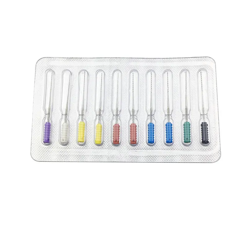 Dental Endodontic Root Canal Cleaning Barbed Broaches Hand Use Files 21mm 25mm 0-6#