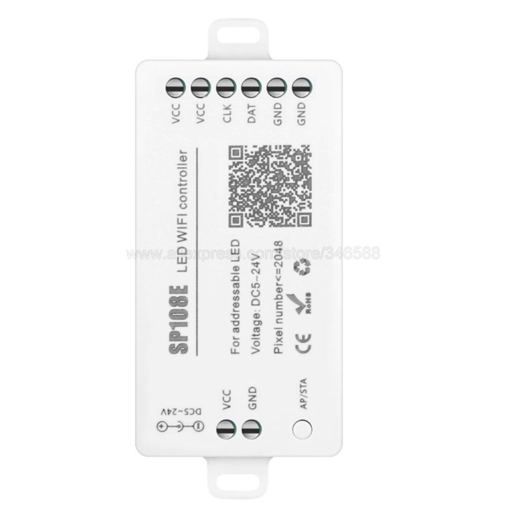 SP108E Magie Farbe Pixel LED Controller WS2812B WS2811 WS2813 LED Streifen Modul Smart App Drahtlose Steuerung iOS Android DC5-24V