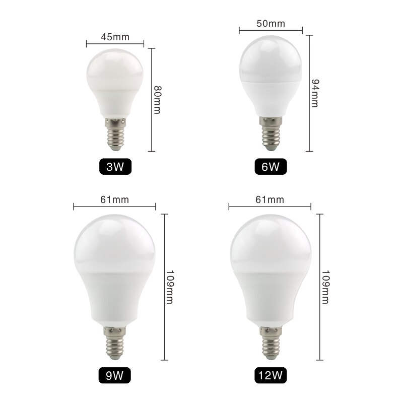 6 Stck LED-lampe Lampen E14 E27 AC 220 V Glühbirne Clever IC 3 W 6 W 9 W 12 W 15 W 18 W 20 W 24 W Hohe Helligkeit Lampada LED Bombillas