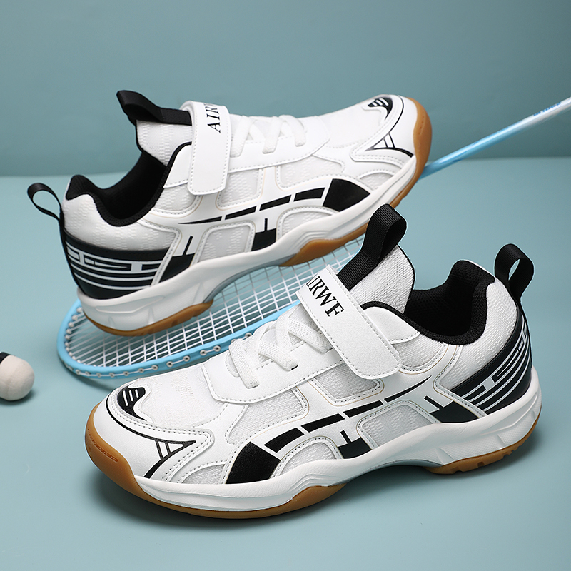 Badmintonschoenen voor jongens, trainingsschoenen, sportschoenen voor binnen en buiten, antislip en slijtvast, ademend mesh, tafeltennissneaker.