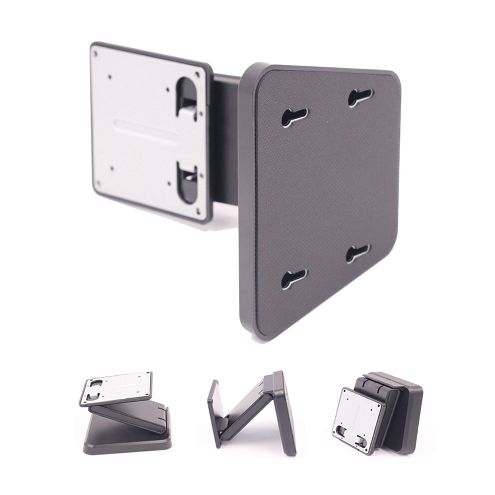 Mini soporte VESA plegable para Monitor de escritorio, Base de Metal de 75x75mm, LCD, plano, Vertical, colgador de pared portátil