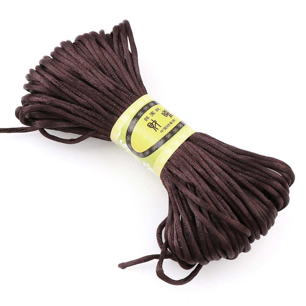 20 M/lot tressé macramé soie macramé corde fil fil fil 2mm bricolage noeud chinois Satin Nylon Bracelets faire des résultats perles: 19