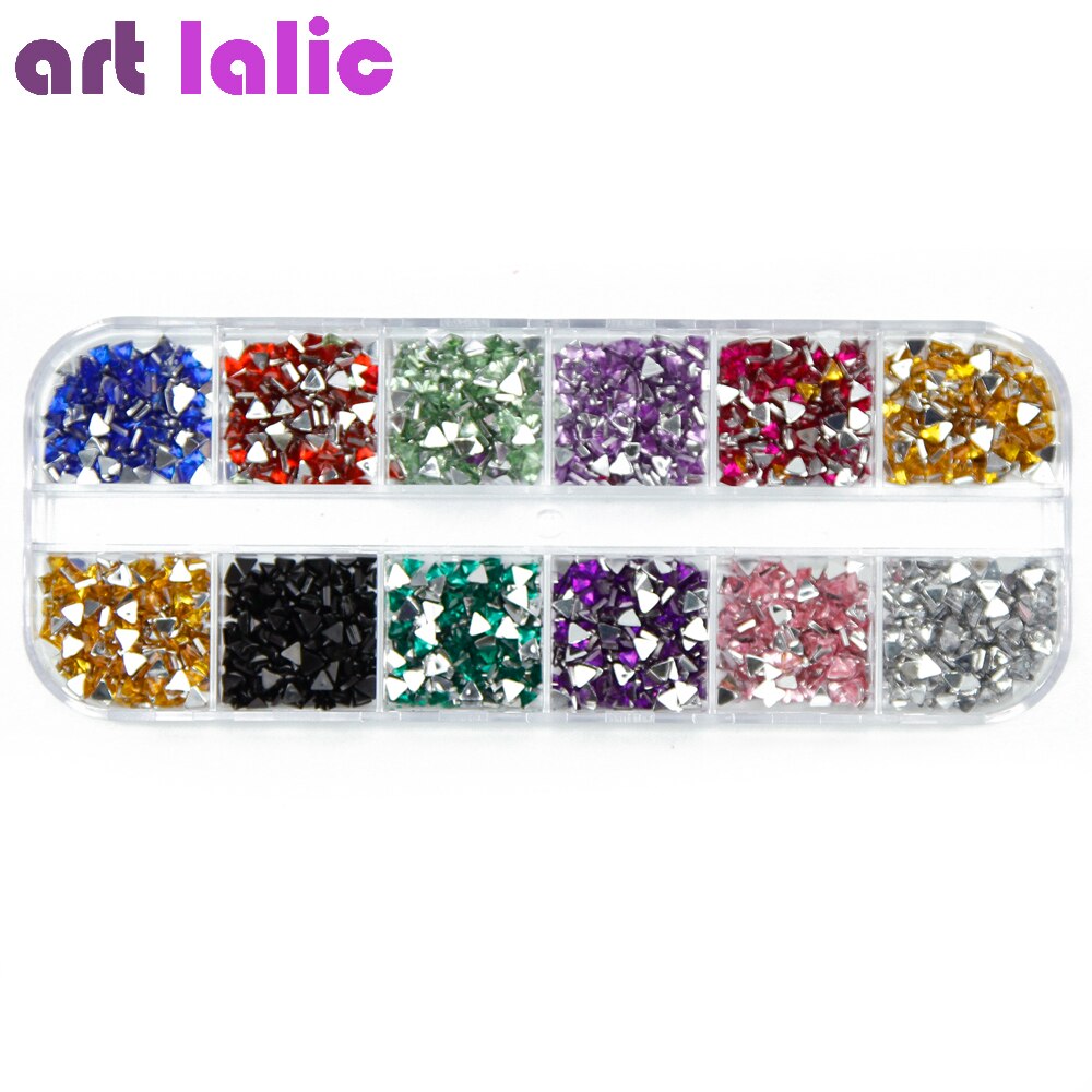 3000Pcs Nail Art Rhinestones Mix Kleur Teardrop Nagels Sticker Gems Crystal Deco Glitters Mooie Nail Decoratie