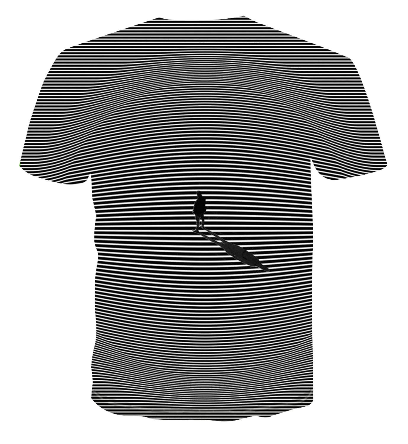 3d t-shirt mænds all-around kortærmet personlighed psykedelisk svimmel allround street top mænds t-shirt s -6xl