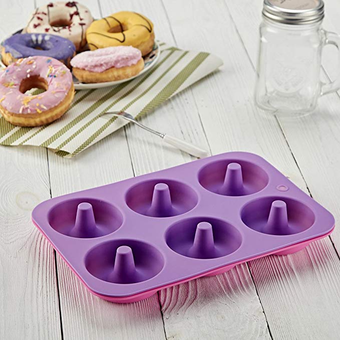 6 Gitter Silikon Backform Krapfen Backform Krapfen Backformen DIY Krapfen Kuchen Formen Gebäck Werkzeuge Sugarcraft