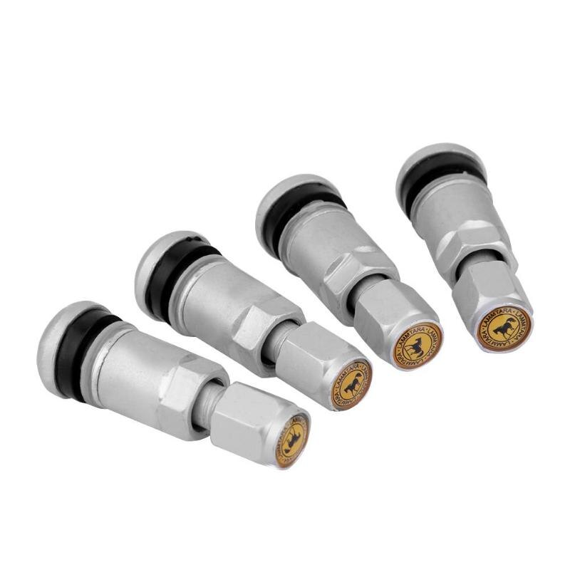 Vodool 4 stuks universele tubeless aluminiumlegering lucht fietsband ventieldoppen band wiel ronde afdekking auto accessoires