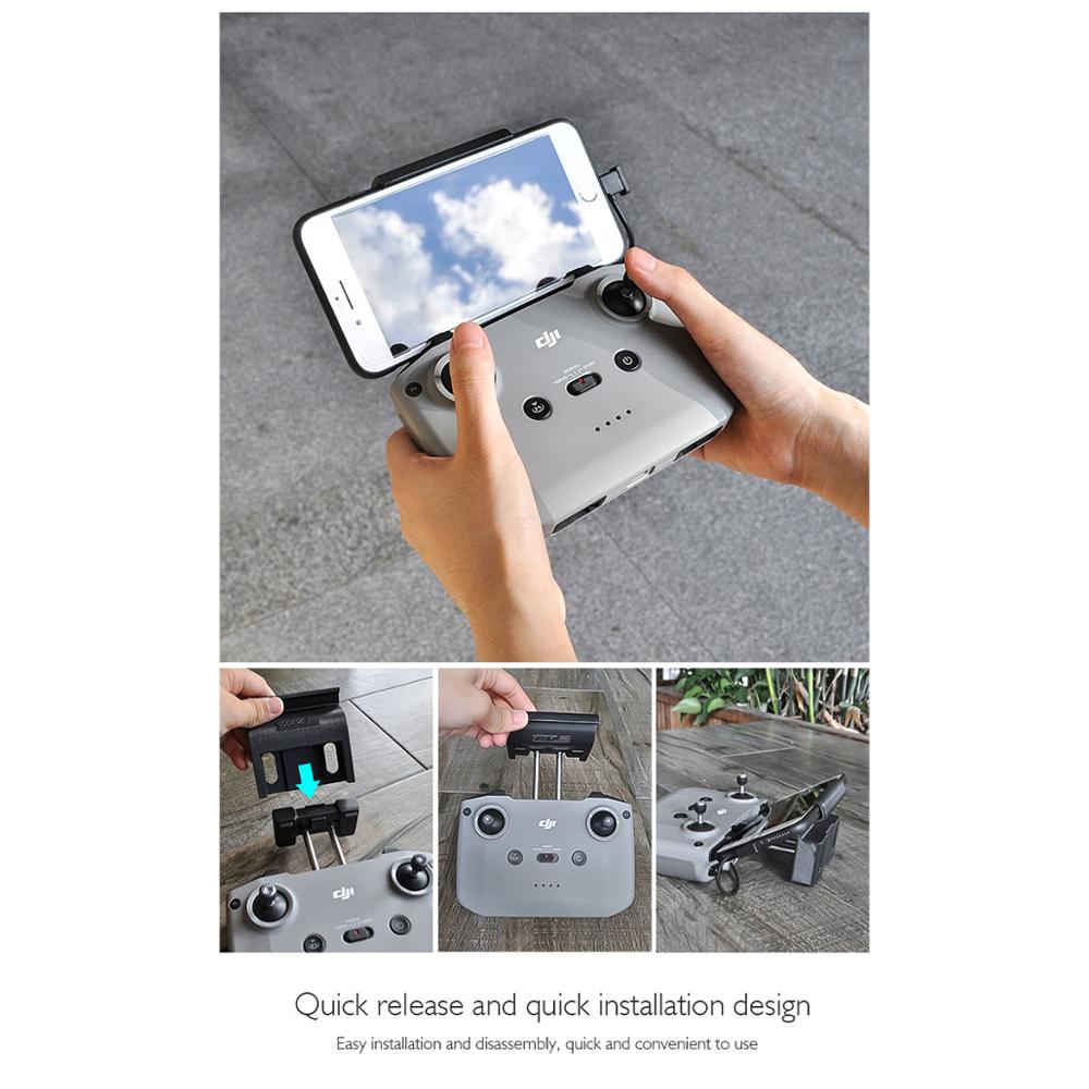 Startrc dji mavic air 2 tilbehør telefon / tablet holder fast monteret klipbeslag stativ til mavic air 2 drone med kamera
