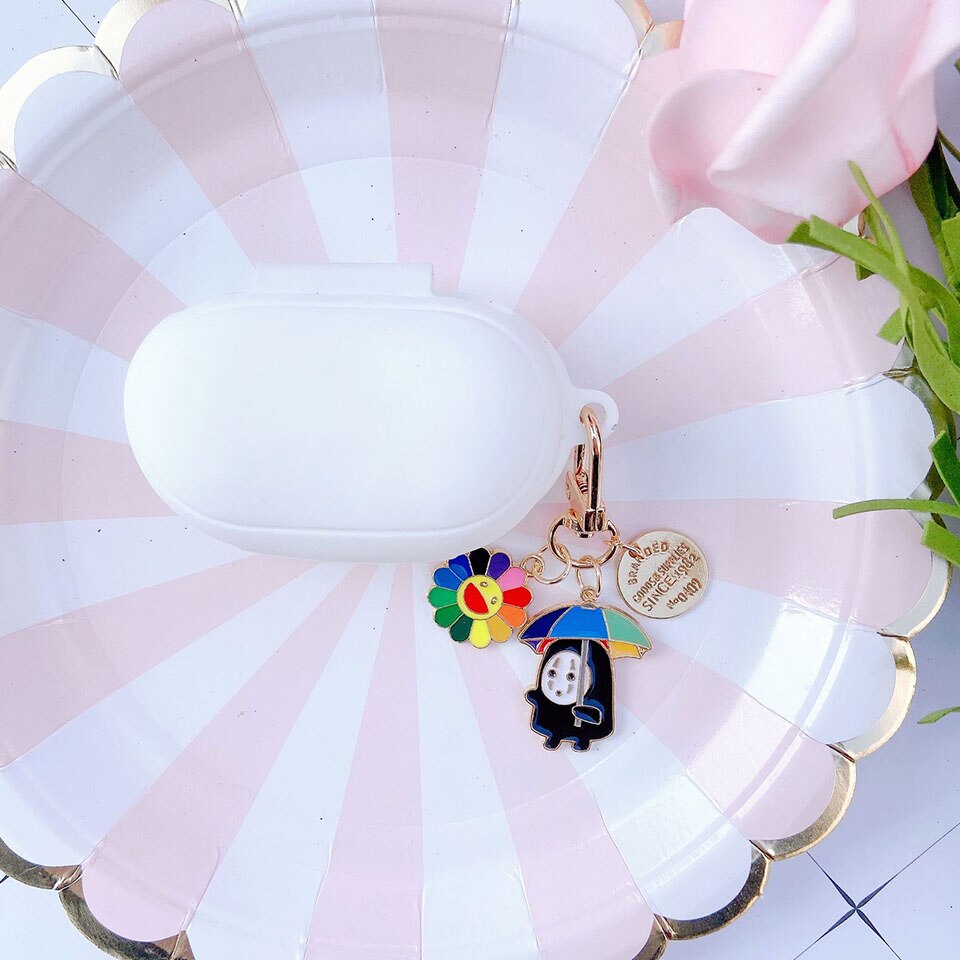 Coreano di lusso Del Silicone di Caso per Samsung Galaxy Gemme/Germogli + Più Della Copertura di Bluetooth del Trasduttore Auricolare Proteggere Gli Accessori Portachiavi Decor Ragazza: L
